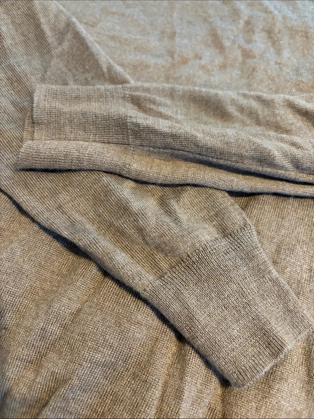 J.CREW Men’s Merino Blend Crewneck Sweater - Camel Brown